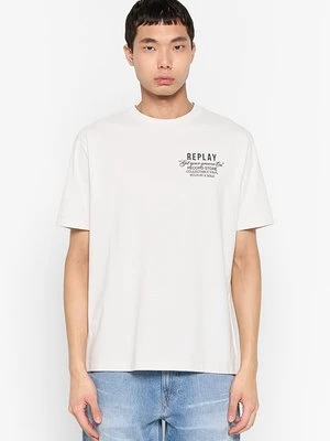 Zdjęcie produktu T-shirt z nadrukiem Replay biały