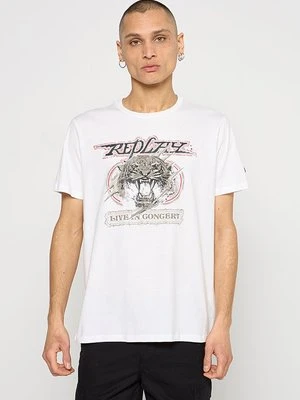 Zdjęcie produktu T-shirt z nadrukiem Replay biały