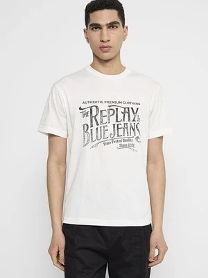 Zdjęcie produktu T-shirt z nadrukiem Replay biały