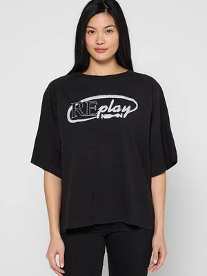 T-shirt z nadrukiem Replay