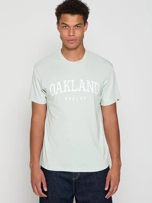 T-shirt z nadrukiem Replay