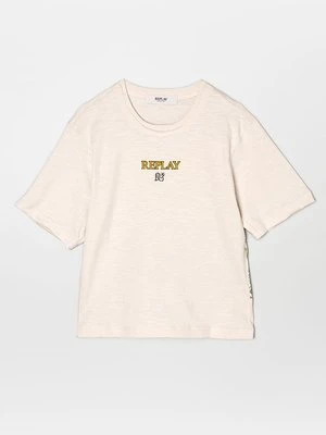 T-shirt z nadrukiem Replay