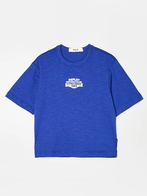 T-shirt z nadrukiem Replay