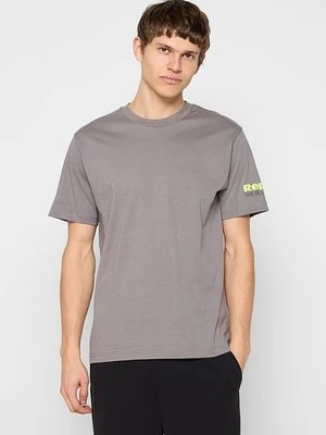 T-shirt z nadrukiem Replay szary