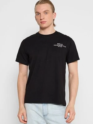 Zdjęcie produktu T-shirt z nadrukiem Replay czarny