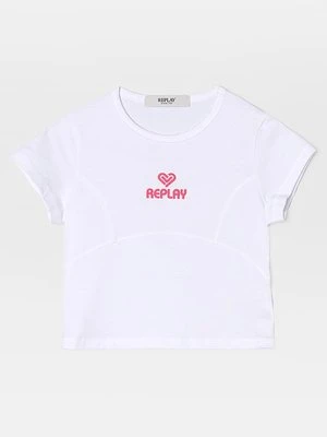 T-shirt z nadrukiem Replay