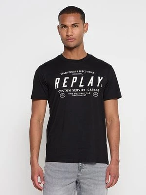 T-shirt z nadrukiem Replay