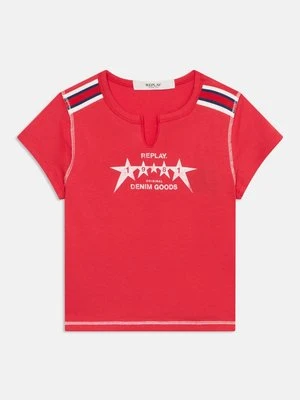 T-shirt z nadrukiem Replay