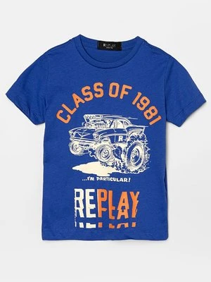 T-shirt z nadrukiem Replay