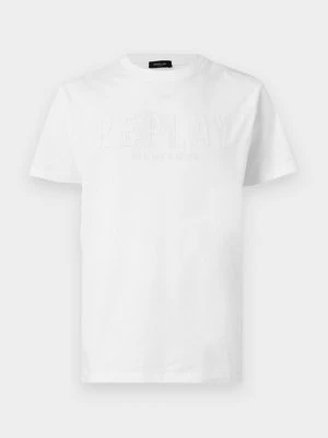 Zdjęcie produktu T-shirt z nadrukiem Replay biały