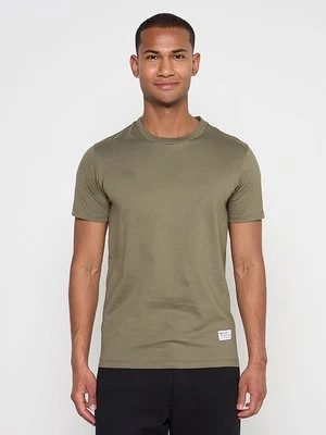 Zdjęcie produktu T-shirt z nadrukiem Replay ciemnozielony