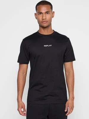 Zdjęcie produktu T-shirt z nadrukiem Replay czarny