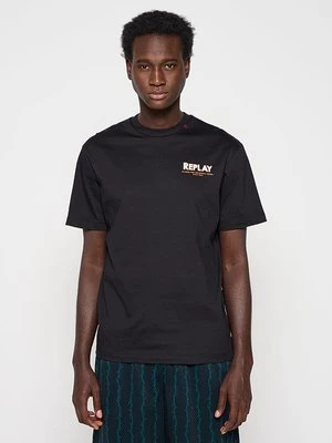 Zdjęcie produktu T-shirt z nadrukiem Replay czarny