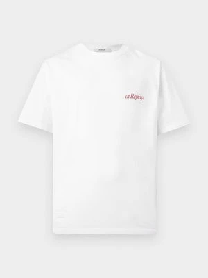 Zdjęcie produktu T-shirt z nadrukiem Replay biały