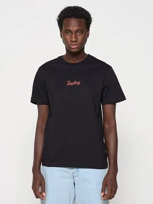 Zdjęcie produktu T-shirt z nadrukiem Replay czarny