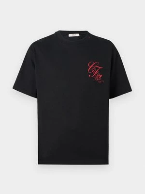 T-shirt z nadrukiem Replay czarny