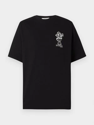 T-shirt z nadrukiem Replay czarny