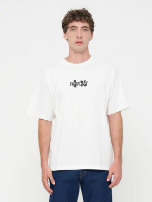 T-shirt z nadrukiem Replay biały