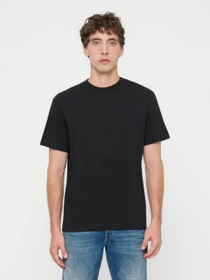 T-shirt z nadrukiem Replay czarny