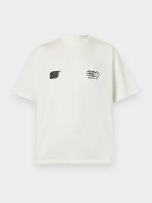 T-shirt z nadrukiem Replay biały
