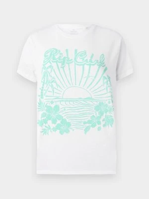 T-shirt z nadrukiem Rip Curl biały