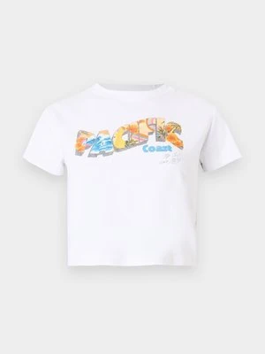 T-shirt z nadrukiem Rip Curl biały