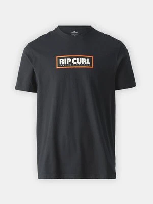 T-shirt z nadrukiem Rip Curl czarny