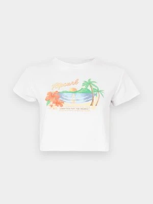T-shirt z nadrukiem Rip Curl biały