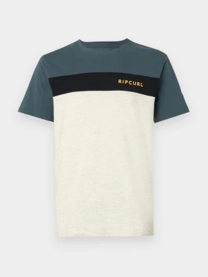 T-shirt z nadrukiem Rip Curl brązowy
