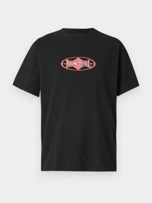 T-shirt z nadrukiem Rip Curl czarny