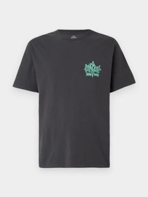 T-shirt z nadrukiem Rip Curl czarny