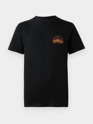 T-shirt z nadrukiem Rip Curl czarny