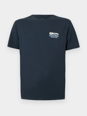 T-shirt z nadrukiem Rip Curl granatowy