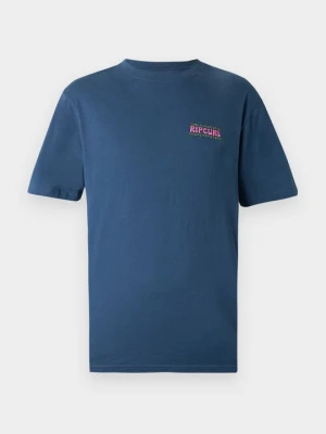 T-shirt z nadrukiem Rip Curl granatowy