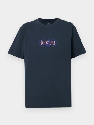 T-shirt z nadrukiem Rip Curl granatowy
