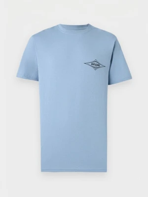 T-shirt z nadrukiem Rip Curl jasnoniebieski