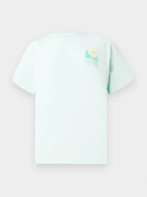 T-shirt z nadrukiem Rip Curl jasnoniebieski
