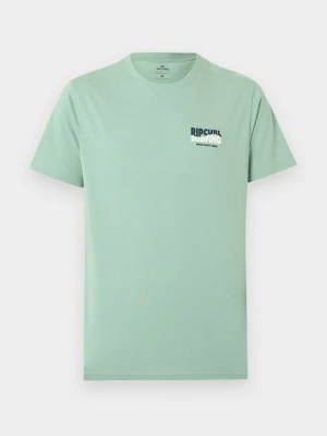 T-shirt z nadrukiem Rip Curl jasnozielony