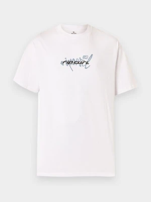 T-shirt z nadrukiem Rip Curl mleczny