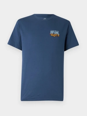 T-shirt z nadrukiem Rip Curl niebieski