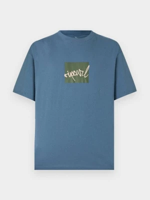 T-shirt z nadrukiem Rip Curl niebieski