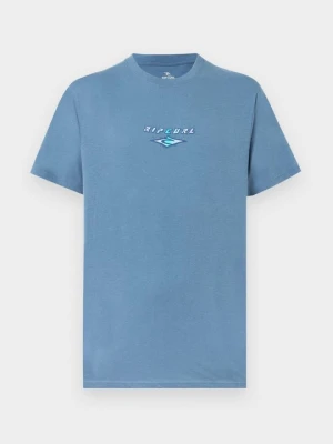 T-shirt z nadrukiem Rip Curl niebieski