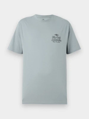 T-shirt z nadrukiem Rip Curl niebieski