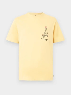 T-shirt z nadrukiem Rip Curl żółty