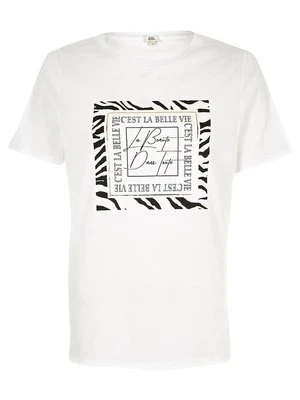 T-shirt z nadrukiem River Island