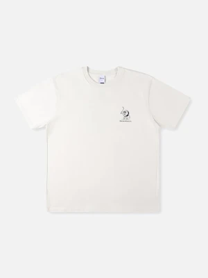 T-shirt z nadrukiem Rivvia Projects beżowy