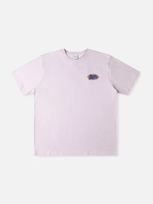 T-shirt z nadrukiem Rivvia Projects liliowy