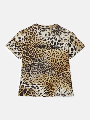 T-shirt z nadrukiem Roberto Cavalli