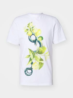 T-shirt z nadrukiem Roberto Cavalli