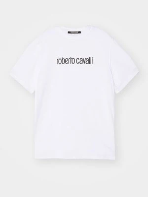 T-shirt z nadrukiem Roberto Cavalli